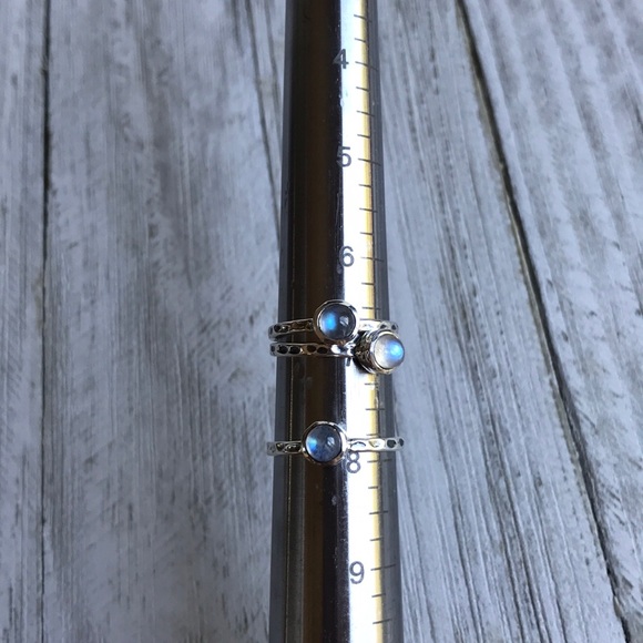 LAST ONE Moonstone & Sterling Silver Ring NEW - Picture 3 of 8